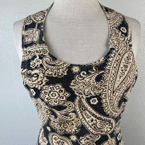 Farmer’s Market Handmade Floral Paisley Apron EUC - Picture 2 of 3